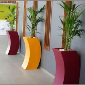 Kavisli Tasarım Dekoratif Dekoratif Saksı